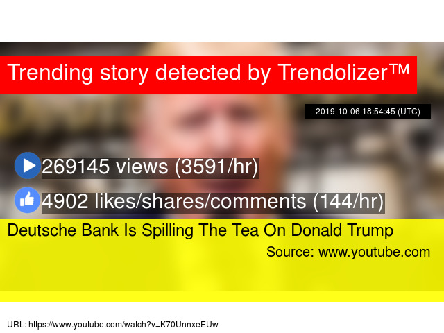 Deutsche Bank Is Spilling The Tea On Donald Trump